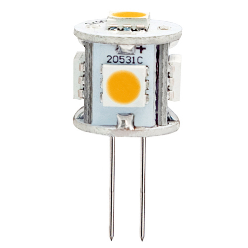 AC/DC12V, Back-Pin Tower T3 JC G4 LED Bulb, 1 Watt, 8-10W Equivalent, 5-Pack AC/DC12V, Back-Pin Tower T3 JC G4 LED Bulb, 1 Watt, 8-10W Equivalent, 5-Pack
